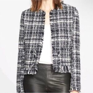 Truth and Pride Black and White Tweed Blazer